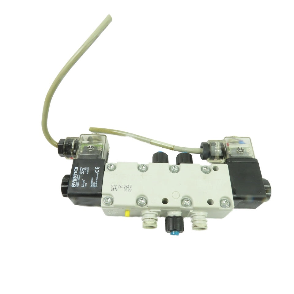 Aventics 572-741-042-0 Solenoid Directional Control Valve 24VDC 145PSI