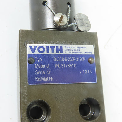 Voith THL.3178510 DK55.0-6-250P-3196P NG6 Hydraulic Pressure Relief Valve 250Bar