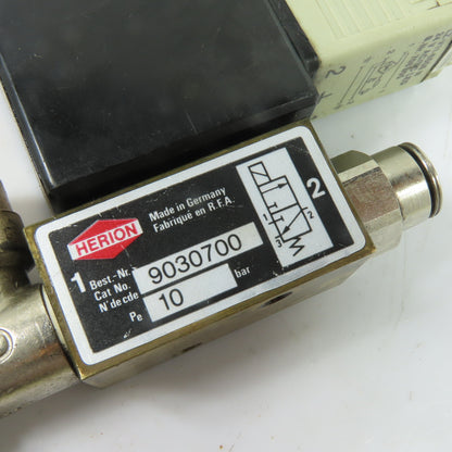 Herion 0150 9030700 Pneumatic Solenoid Valve 24VDC 10Bar