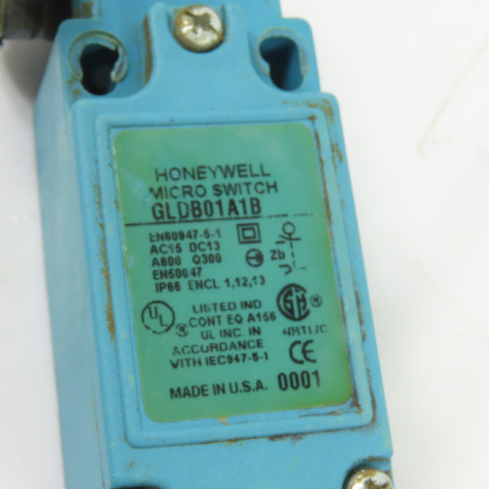 Honeywell GLDB01A1B SPDT 1NC/1NO Roller Lever Limit Switch 600VAC