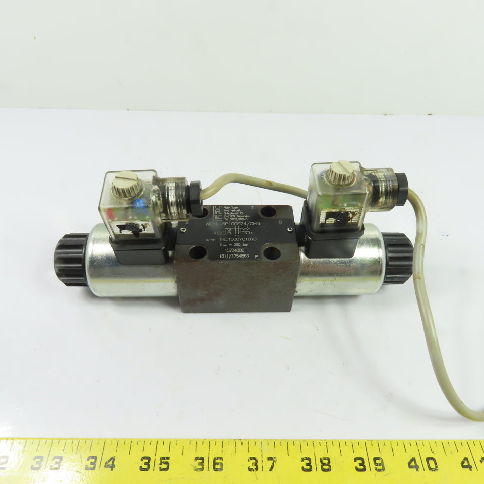 Voith THL.1500701010 WE01-6P100E24/OHN NG6 4/2-Way Hydraulic Valve 24VDC 350Bar