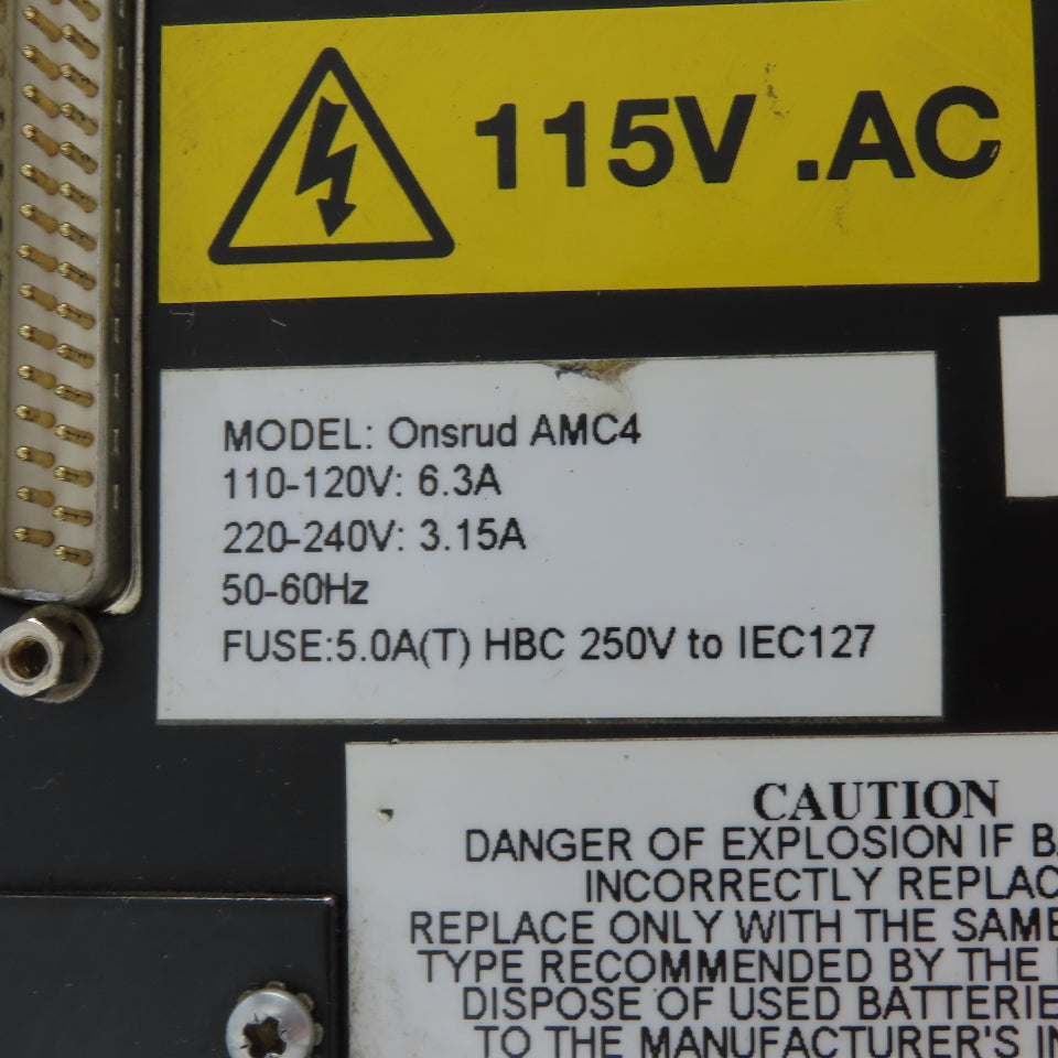 NEE AMC AMC4 Onsrud CNC Router Controller 115V AC Tested