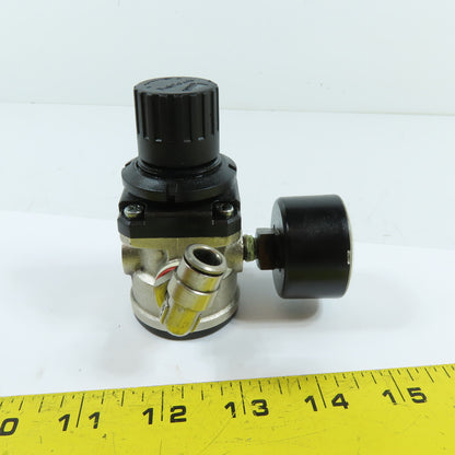 Camozzi N1204-R00 Self-Relieving Pneumatic Pressure Regulator w/ Gauge