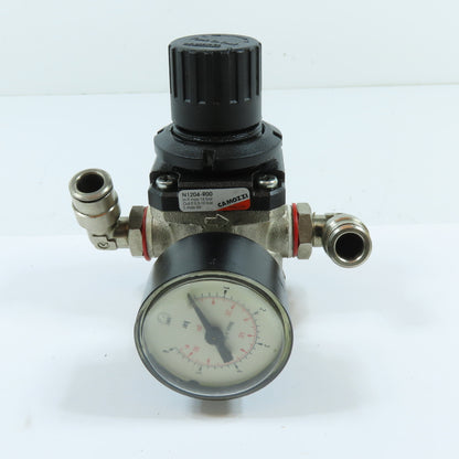Camozzi N1204-R00 Self-Relieving Pneumatic Pressure Regulator w/ Gauge