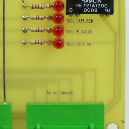 Robotic Tool Changer Interface Relay PCB 24VDC Onsrud 72C10