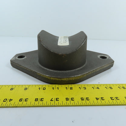 United Conveyor Corporation 170248 6" 90 Degree Cast Iron Handhole Plug Elbow