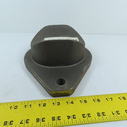 United Conveyor Corporation 170248 6" 90 Degree Cast Iron Handhole Plug Elbow