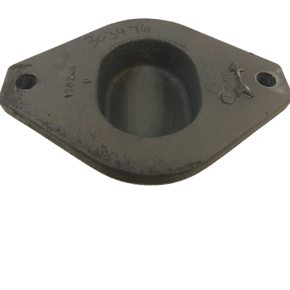 United Conveyor Corporation 170248 6" 90 Degree Cast Iron Handhole Plug Elbow