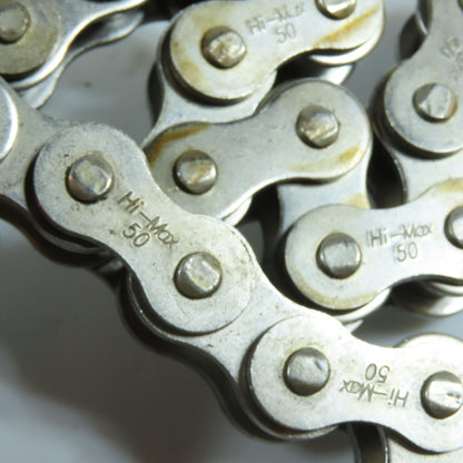 Hi-Max 50A1VNS26I 26-1/8" ANSI #50 Nickel Plated Roller Chain