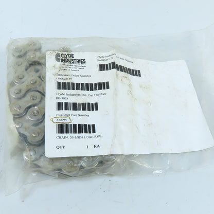 Hi-Max 50A1VNS26I 26-1/8" ANSI #50 Nickel Plated Roller Chain