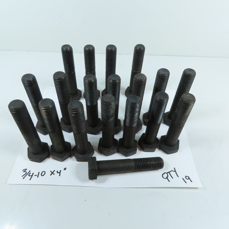 3/4-10 x 4" Grade B7 High Pressure Hex Head Bolt Lot Of 19