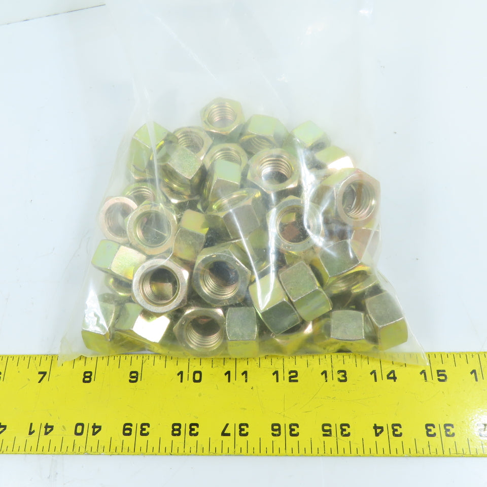 0147910 3/4"-10 Grade 8 Finished Hex Nut Yellow Zinc Lot Of 50