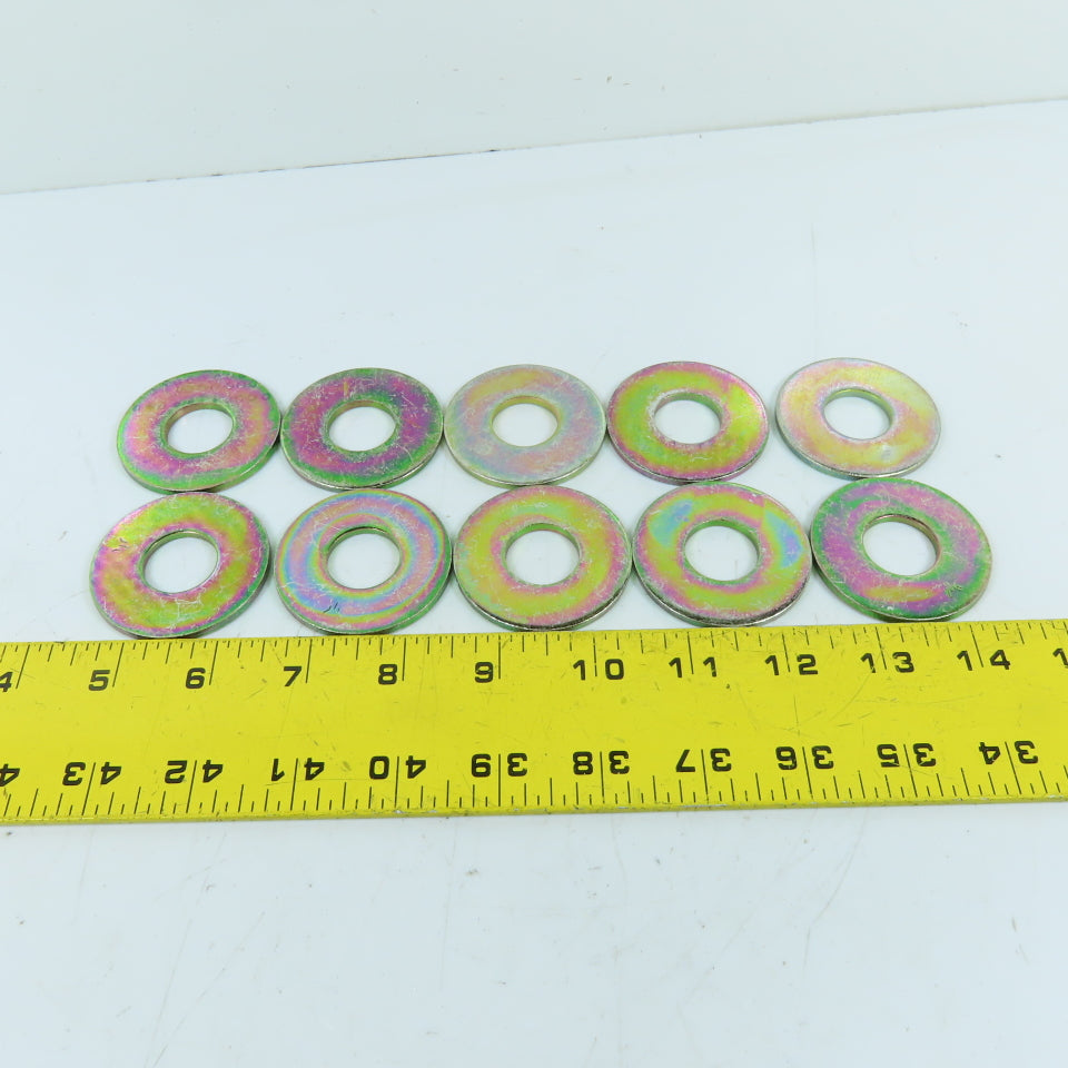3/4" USS Flat Fender Washers Zinc Plated 2" OD Lot Of 10