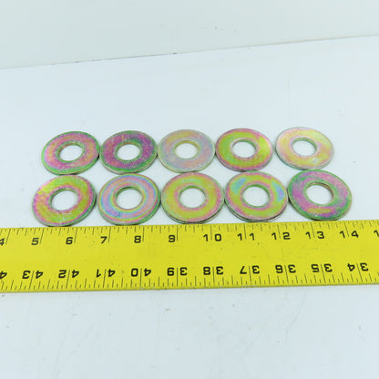 3/4" USS Flat Fender Washers Zinc Plated 2" OD Lot Of 10