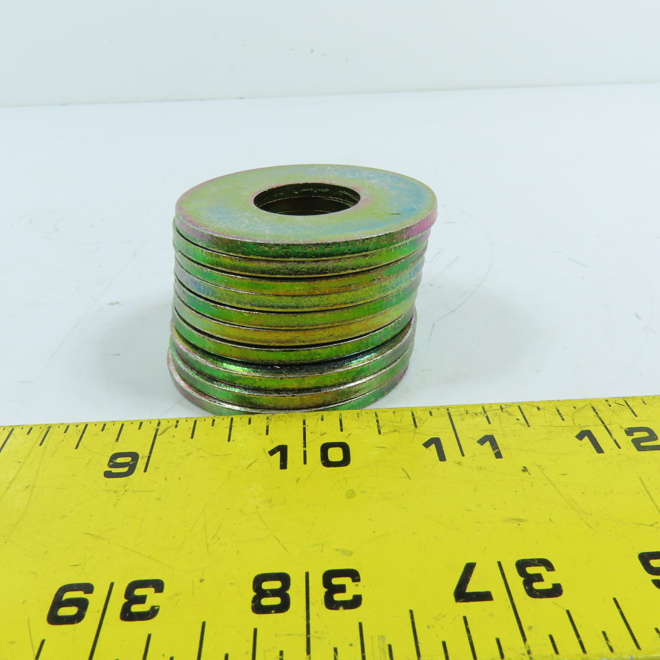 3/4" USS Flat Fender Washers Zinc Plated 2" OD Lot Of 10