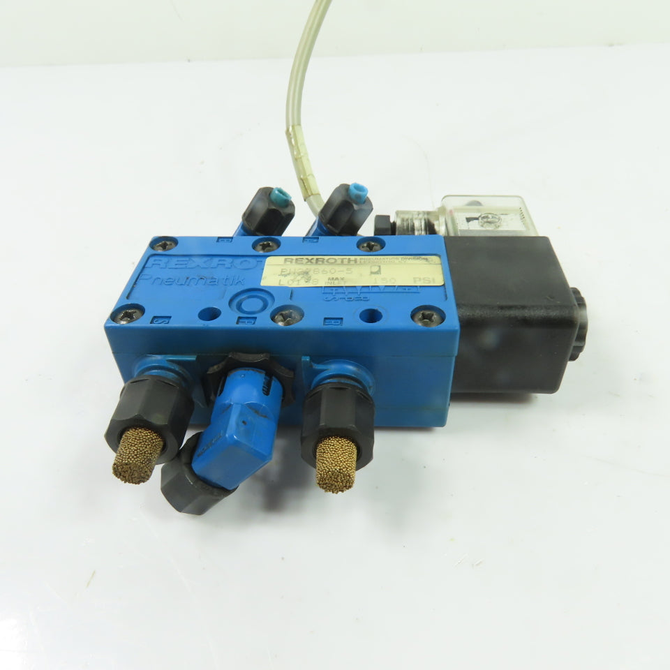 Rexroth PW27860-5 5/2 Single Solenoid Pneumatic Directional Control Valve 24VDC