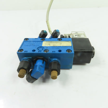 Rexroth PW27860-5 5/2 Single Solenoid Pneumatic Directional Control Valve 24VDC