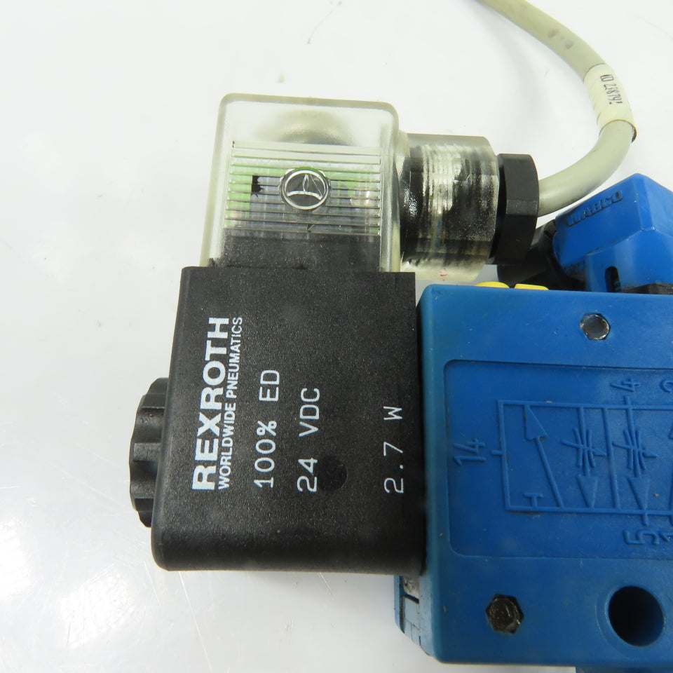 Rexroth PW27860-5 5/2 Single Solenoid Pneumatic Directional Control Valve 24VDC