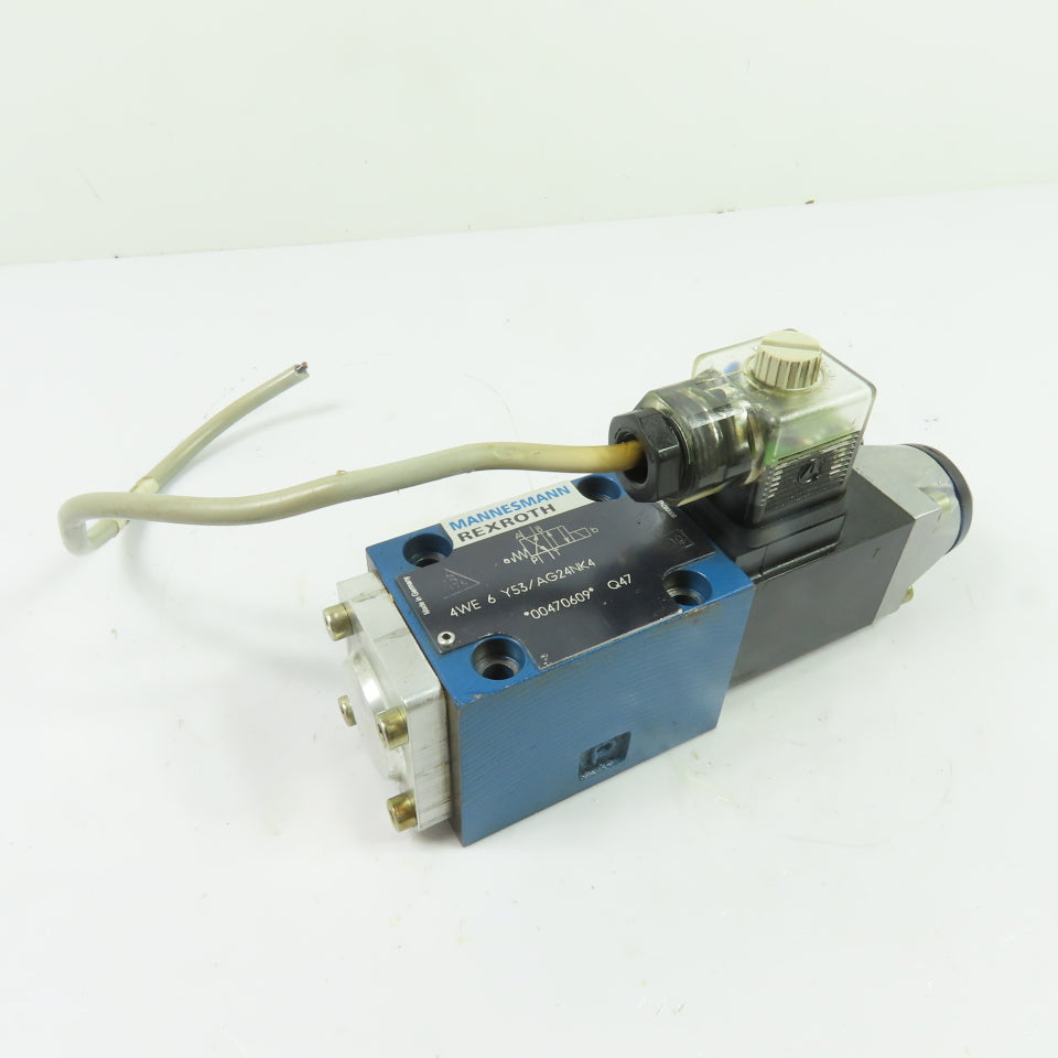 Mannesmann Rexroth 00470609 4WE 6 Y53/AG24NK4 Hydraulic Directional Valve 24VDC