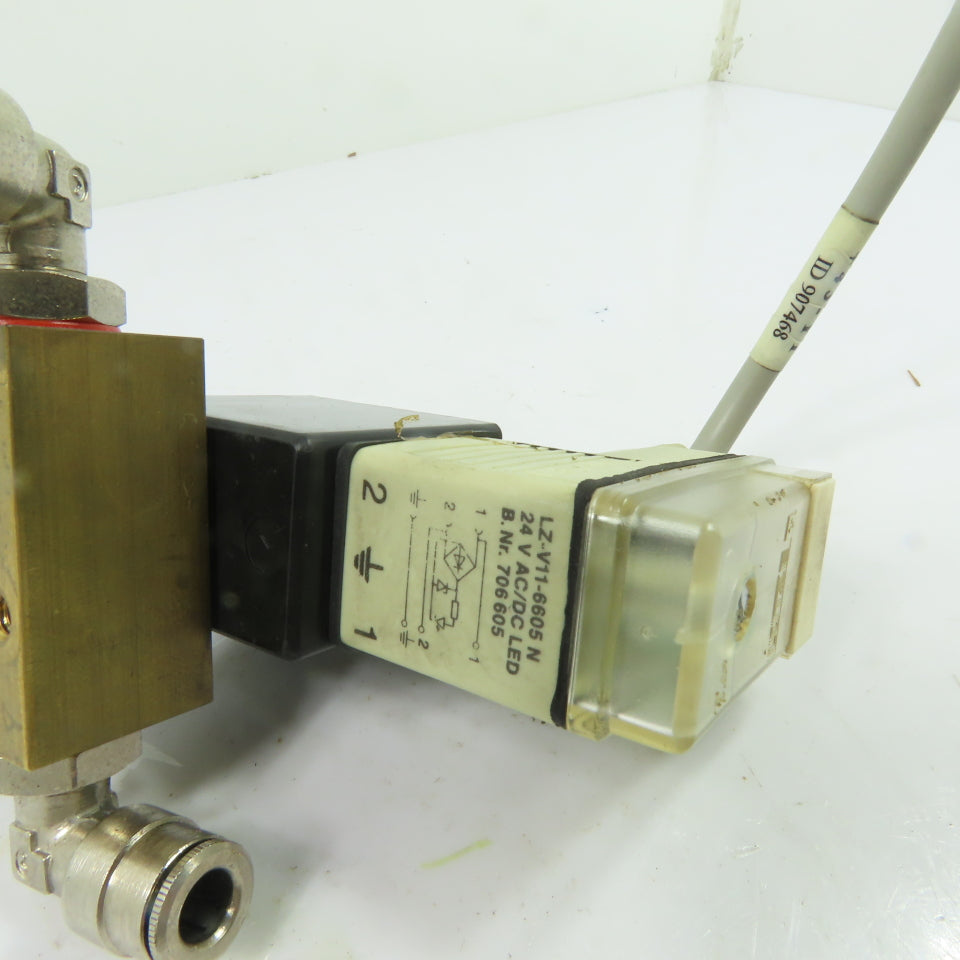 Herion 0150 9000800 Pneumatic Air Solenoid Valve 24VDC 8 Bar Max