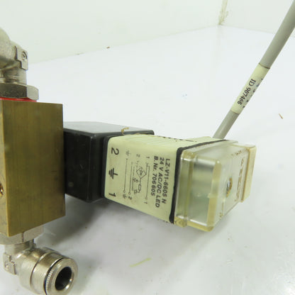 Herion 0150 9000800 Pneumatic Air Solenoid Valve 24VDC 8 Bar Max