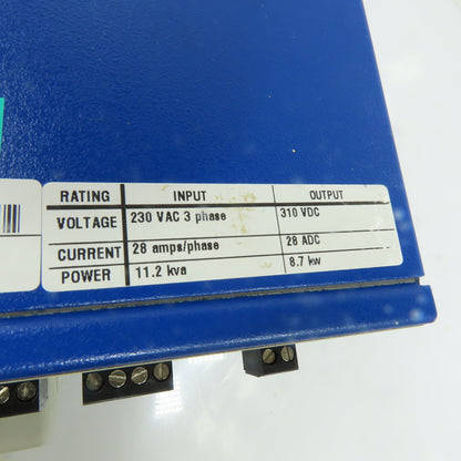 Kollmorgen PA2800 Servostar 28A 3Ph Servo Power Supply 230VAC In 310VDC Out