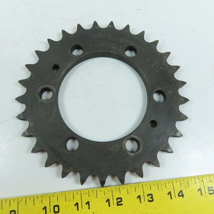 ANSI #50 Single Row 29 Tooth Flanged Chain Sprocket 6-1/8" OD