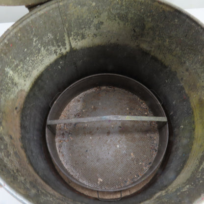 Justrite 27716 6 Gallon Steel Wash Tank w/ Basket Self-Closing Safety Lid