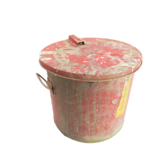 Justrite 27716 6 Gallon Steel Wash Tank w/ Basket Self-Closing Safety Lid