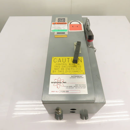 Allen-Bradley 512-M/A17369 Motor Starter Fusible Disconnect Switch 600V 3Ph