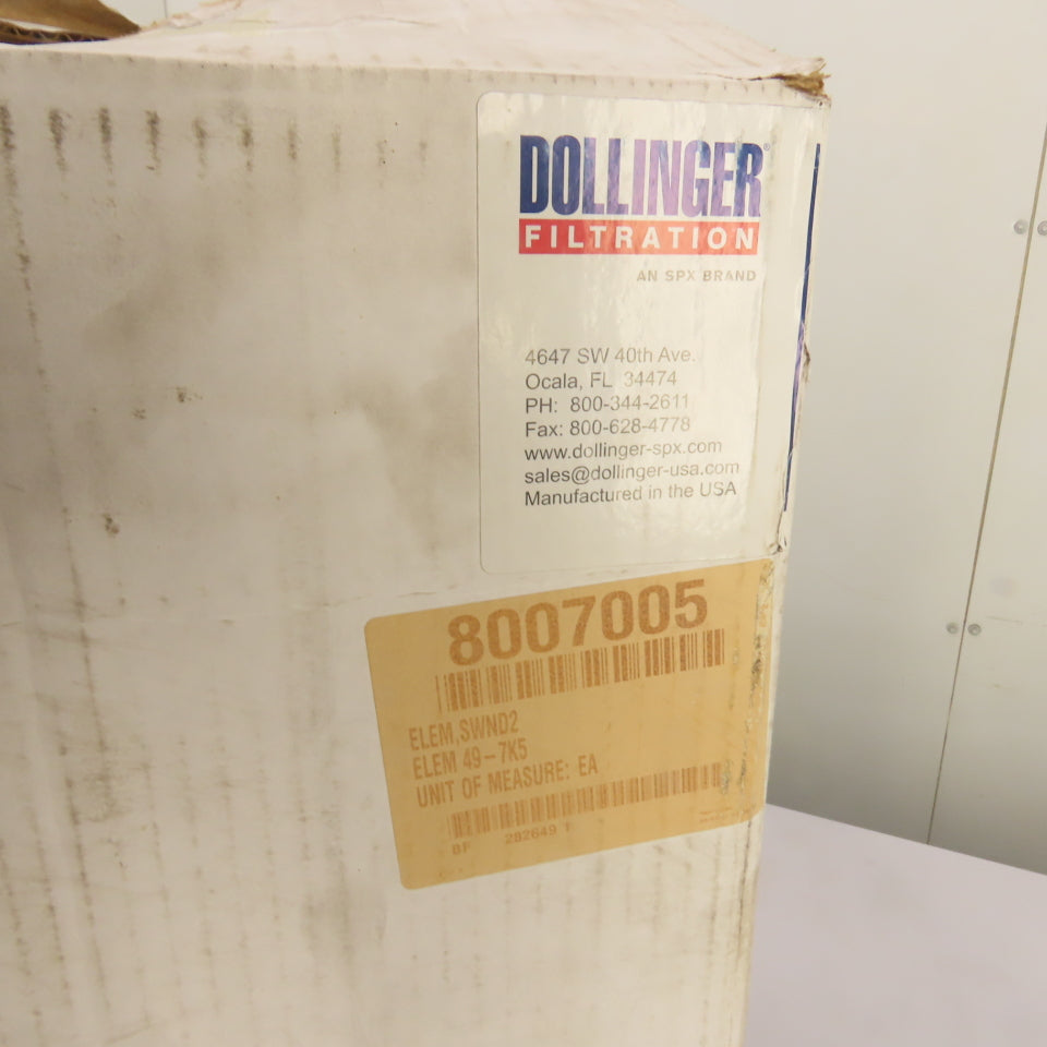 Dollinger 49-7K5 8007005 Replacement Pneumatic Air Filter Element