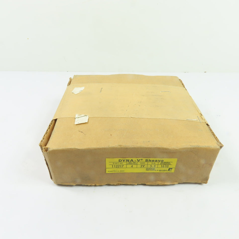 Dodge 112217 Dyna-V 4-Groove 3V Sheave 5.3" O.D. 1610 Bushing NEW