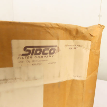 SIDCO 465-4724 Filter Cartridge Element 9" ID x 13.5" OD x 14" H NEW
