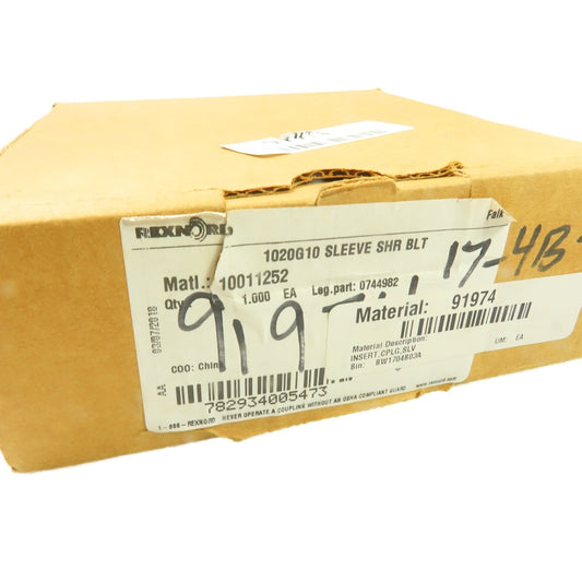 Rexnord Falk 0744982 1020G10 Gear Coupling Sleeve NEW