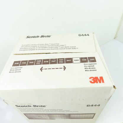 3M 6444 Scotch-Brite Extra Duty Hand Pad 6in x 9in Brown Aluminum Oxide Lot/20