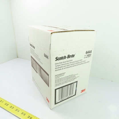 3M 6444 Scotch-Brite Extra Duty Hand Pad 6in x 9in Brown Aluminum Oxide Lot/20