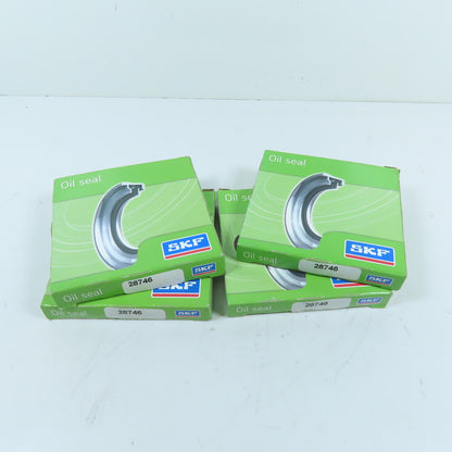 SKF 28746 Double Lip Wave Nitrile Oil Seal Lot Of 4