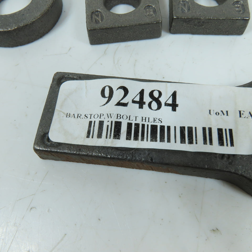 402026 Cast Iron Bar Stop W/Bolt Holes Lot of 8