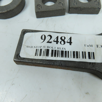 402026 Cast Iron Bar Stop W/Bolt Holes Lot of 8