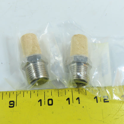 Speedaire 1A328A Sintered Bronze Air Exhaust Muffler 1/2" NPT lot of 2