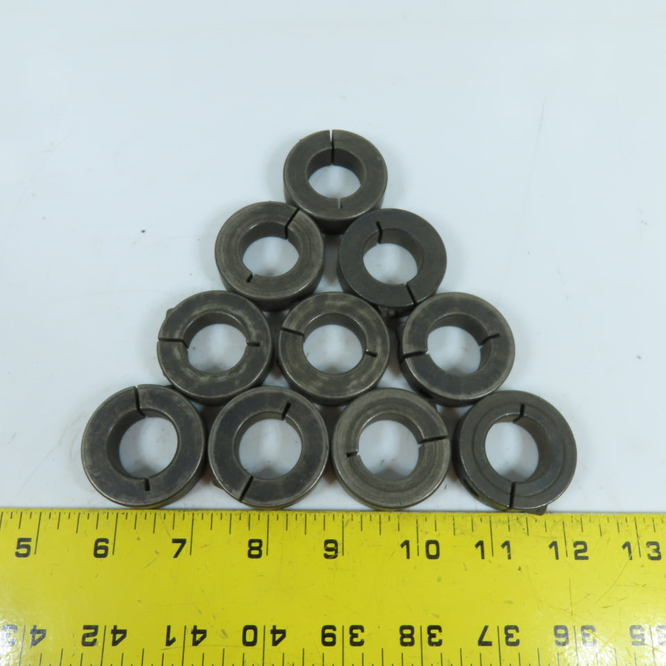 7/8" ID Split Clamp-Style Shaft Collar 1-5/8" OD x 1/2" Lot Of 10