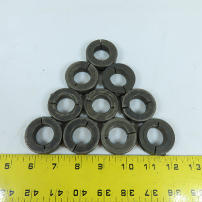 7/8" ID Split Clamp-Style Shaft Collar 1-5/8" OD x 1/2" Lot Of 10