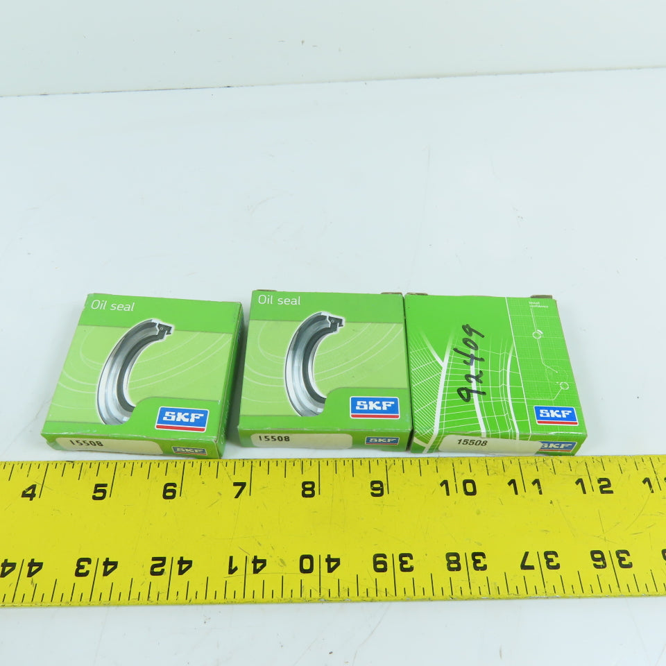 SKF 15508 Single Lip Nitrile Oil Seal Lot of 3