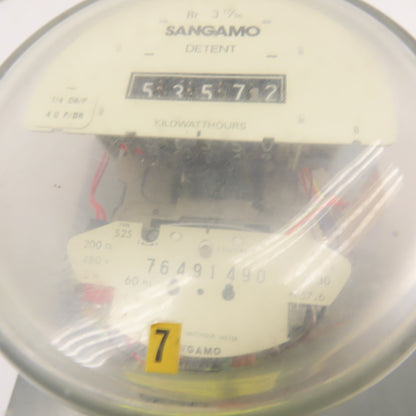 3Ph Meter Socket Enclosure 480V W/ Sangamo Watthour Meter