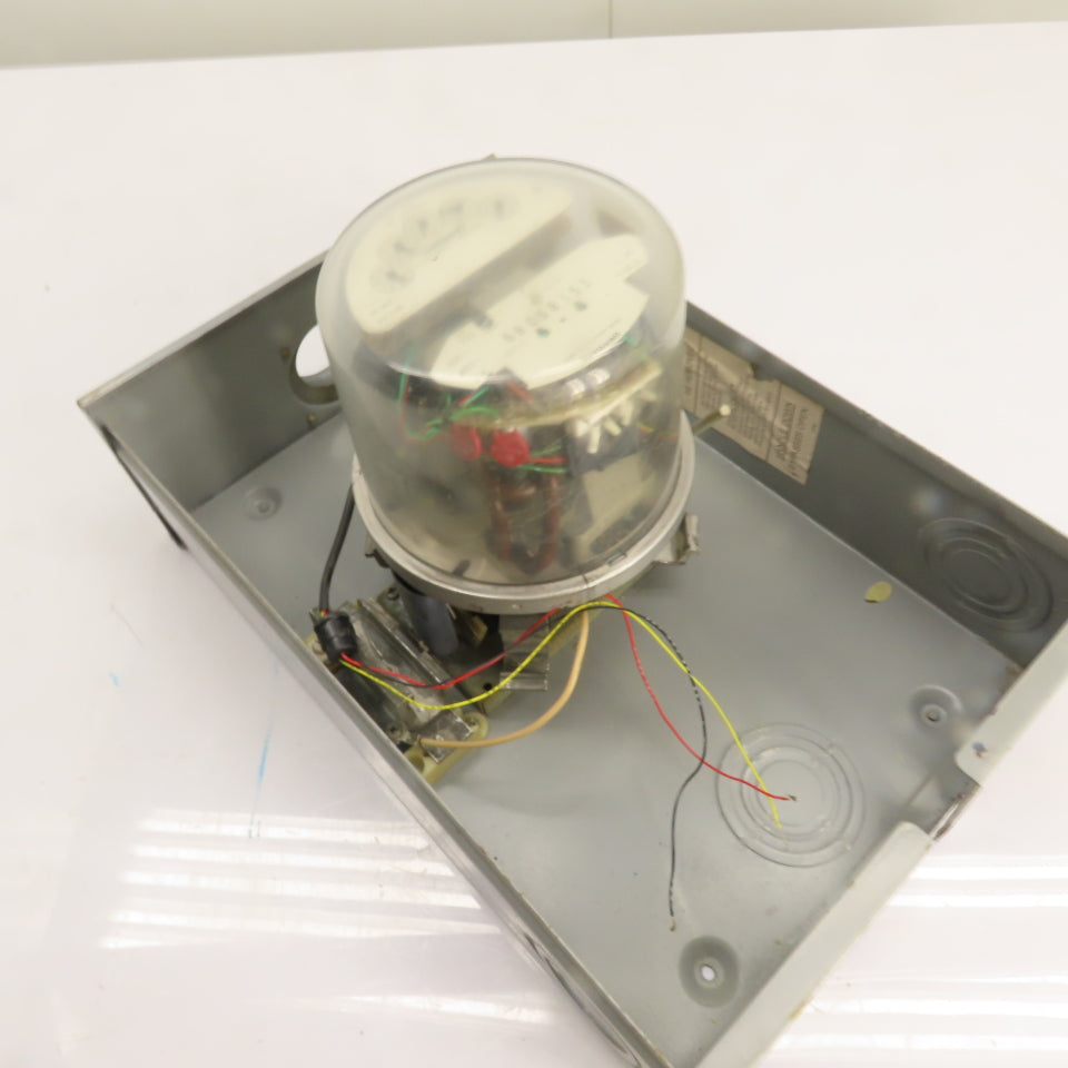 3Ph Meter Socket Enclosure 480V W/ Sangamo S2S Watthour Meter