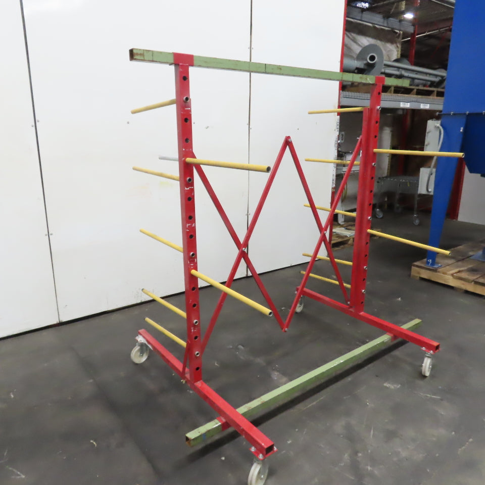 75"W Max 23"Arms Adjustable Expandable Light Duty Cantilever Drying Rack 73.5"H