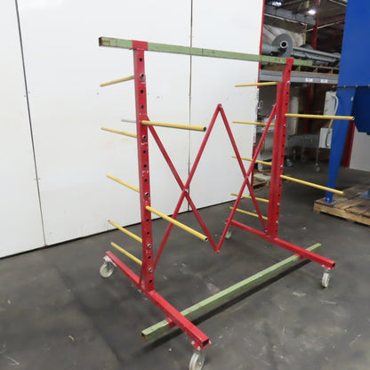 75"W Max 23"Arms Adjustable Expandable Light Duty Cantilever Drying Rack 73.5"H