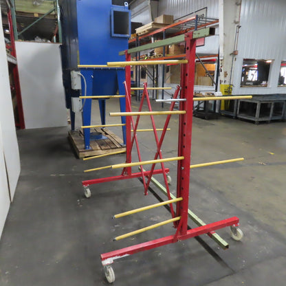75"W Max 23"Arms Adjustable Expandable Light Duty Cantilever Drying Rack 73.5"H