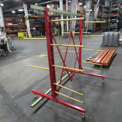 75"W Max 23"Arms Adjustable Expandable Light Duty Cantilever Drying Rack 73.5"H