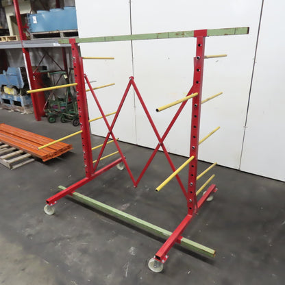 75"W Max 23"Arms Adjustable Expandable Light Duty Cantilever Drying Rack 73.5"H